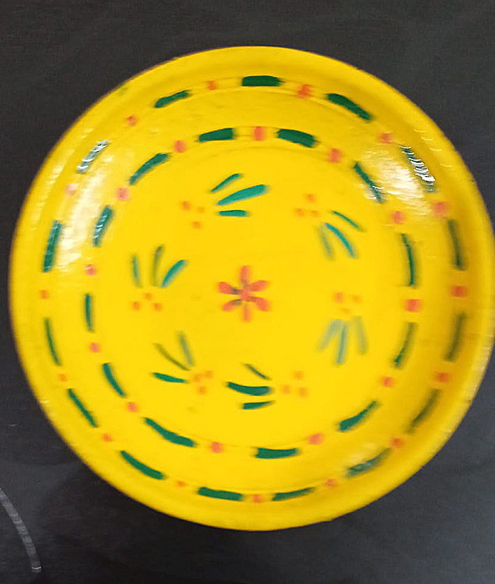 Hand painted terracotta plates-101