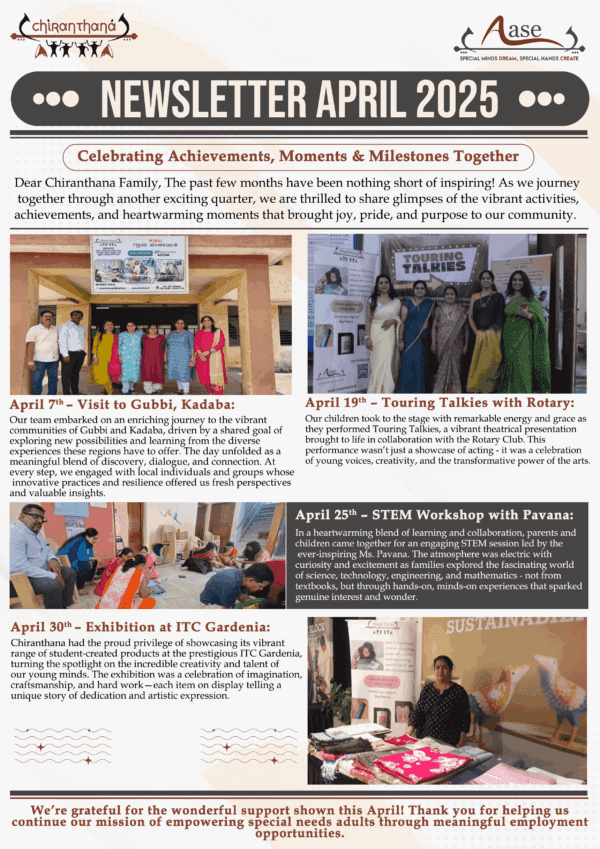 Chiranthana Newsletter – April 2025