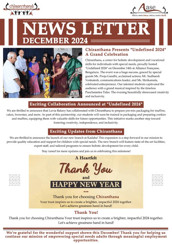Chiranthana Newsletter – December 2024