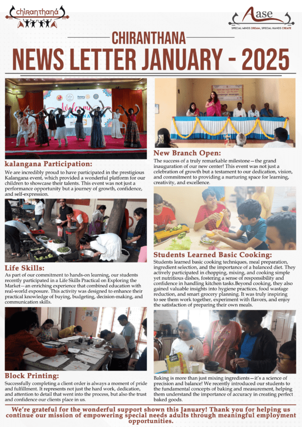 Chiranthana Newsletter – January 2025