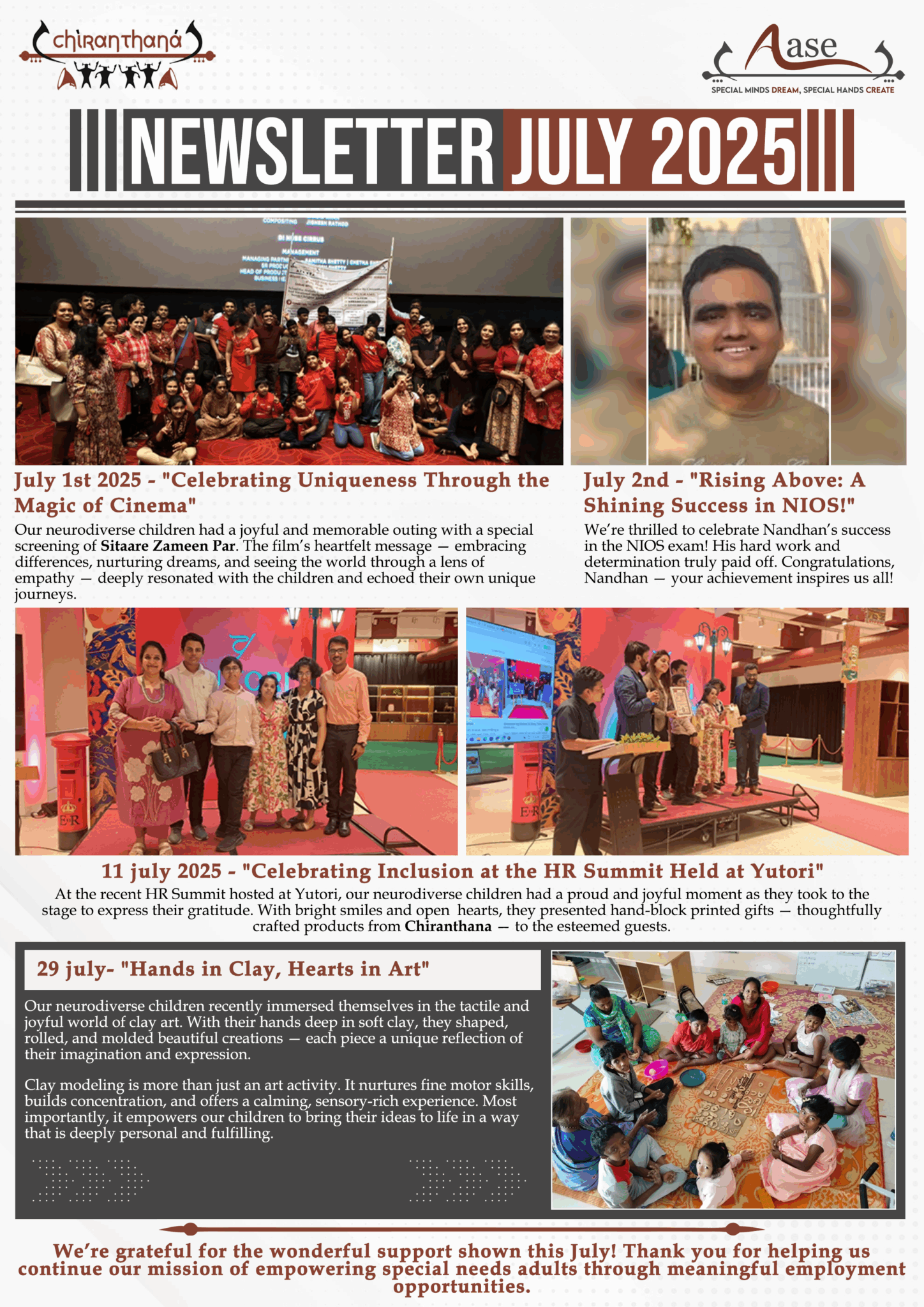 Chiranthana Newsletter – July 2025