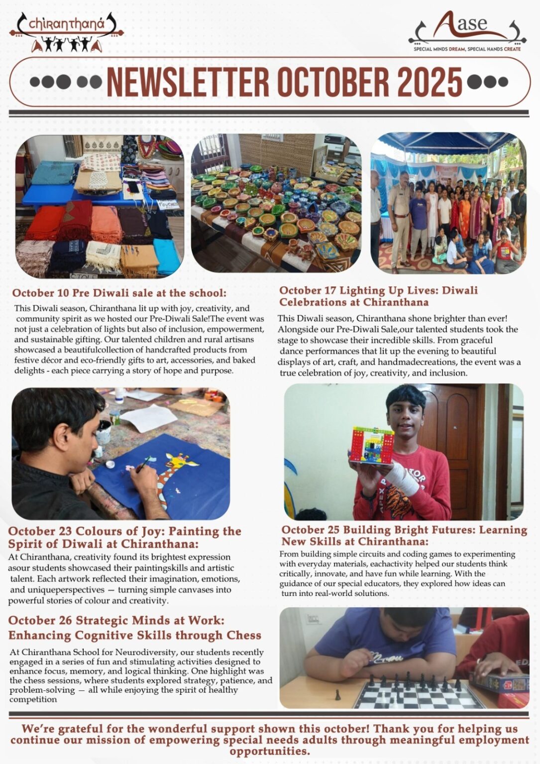 Chiranthana Newsletter – October 2025