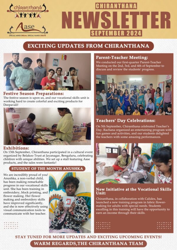 Chiranthana Newsletter –September  2024
