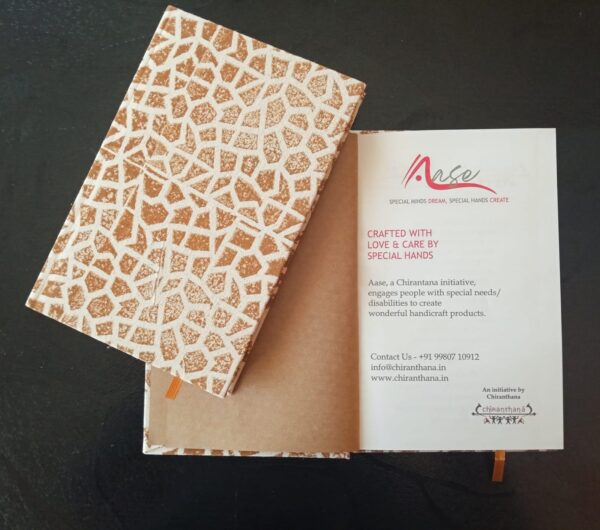 Hand block printed note book