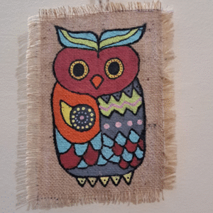 Hand painted wall hanging