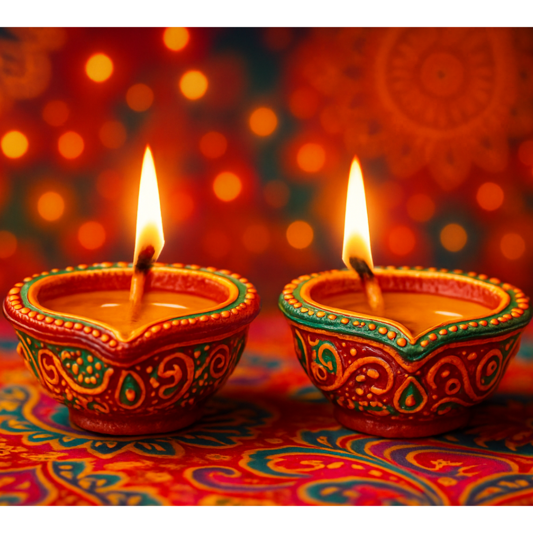 Handpainted diya