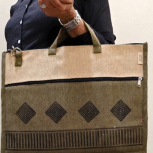 Jute laptop bag