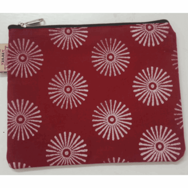 Block printed Utility pouch