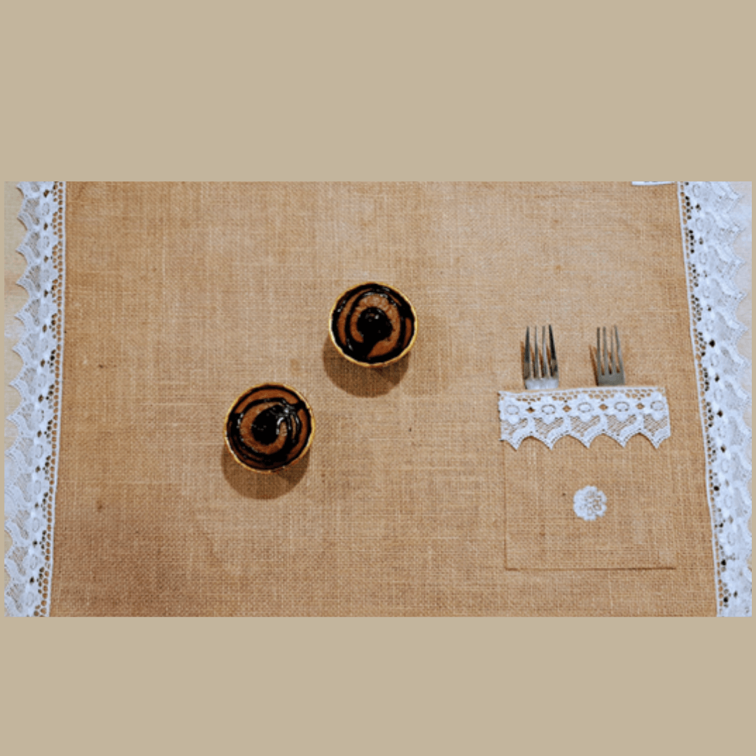 Jute dining table mat